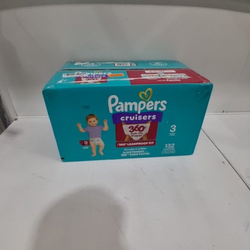 132PK PAMPERS PULL ON CRUISERS 360° 100% LEAKPROOF FIT DISPOSABLE BABY DIAPERS - SIZE 3 (16 - 28LBS) image 3
