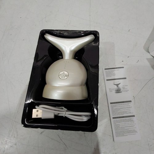 RECHARGEABLE MULTI FUNCTION FACE AND NECK MASSAGER TOOL WITH BASE (MODEL:MY-601) image 2