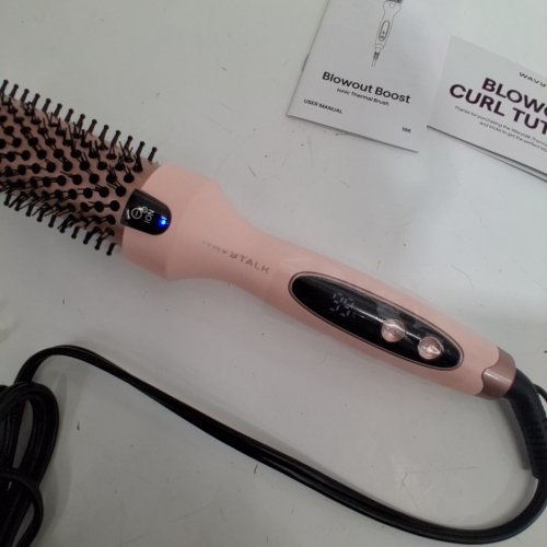 WAVYTALK THERMAL BRUSH, TOURMALINE CERAMIC - 1.5" - PINK image 2