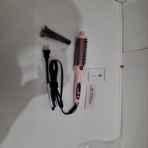 WAVYTALK THERMAL BRUSH, TOURMALINE CERAMIC - 1.5" - PINK image 3