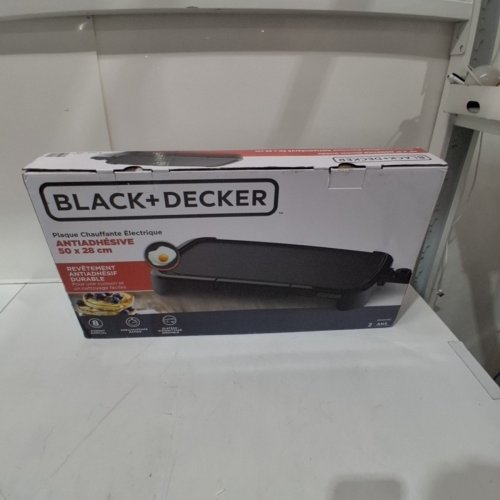 BLACK+DECKER FAMILY SIZED CORDED ELECTRIC GRIDDLE - 20" X 11" - BLACK (MODEL: GD2011BC) image 4
