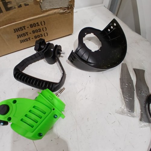 CORDLESS WEED WACKER ELECTRIC WEED EATER BATTERY POWERED 21V 4.0AH GRASS TRIMMER, 4 TYPES BLADES STRING TRIMMER & LAWN EDGER & BRUSH CUTTER - GREEN image 6