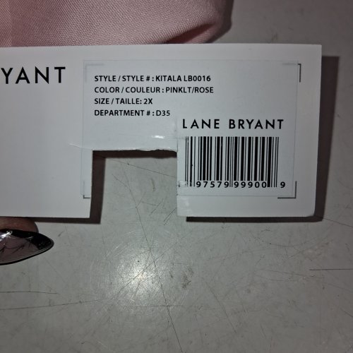 WOMEN'S LANE BRYANT PLUS BUTTON-UP SHIRT - 2X - PINK/ROSE image 2