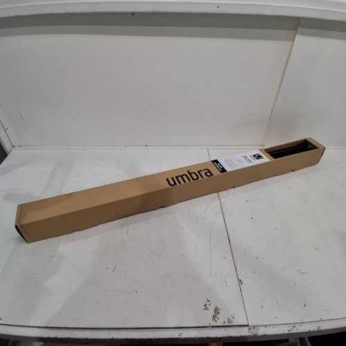 UMBRA CAPPA DOUBLE-DRAPERY CURTAIN ROD SET - 66"-120" - BRUSHED BLACK image 2