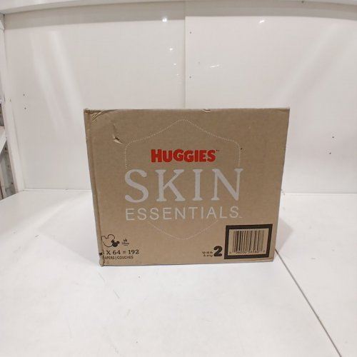 192PK HUGGIES SKIN ESSENTIALS DISPOSABLE BABY DIAPERS - SIZE 2 (12-18 LBS) image 2