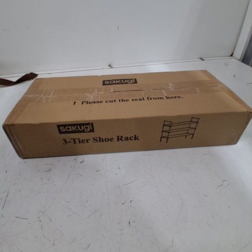 SAKUGI 3-TIER DURABLE SHOE RACK- BLACK image 2