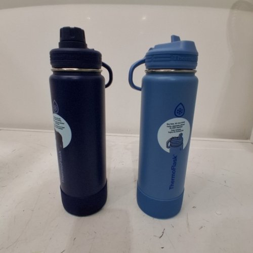 2PC THERMOFLASK INSULATED BOTTLES - 24 OZ EACH - BLUE (ITEM: 2730866) image 2