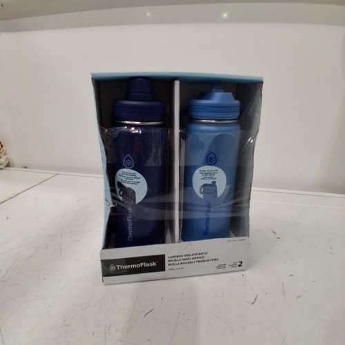2PC THERMOFLASK INSULATED BOTTLES - 24 OZ EACH - BLUE (ITEM: 2730866) image 3