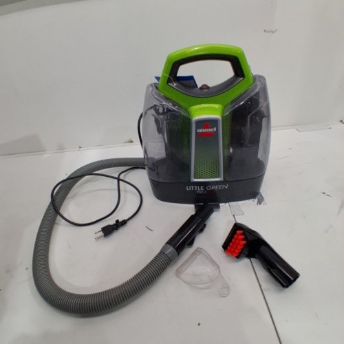 BISSELL LITTLE GREEN PROHEAT PORTABLE DEEP CLEANER/SPOT CLEANER WITH SELF-CLEANING HYDRORINSE TOOL - GREEN/GREY (MODEL : 2513B / 2513N) image 3