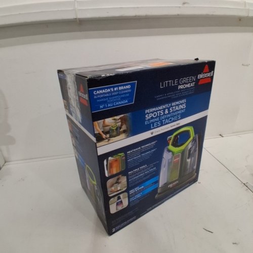 BISSELL LITTLE GREEN PROHEAT PORTABLE DEEP CLEANER/SPOT CLEANER WITH SELF-CLEANING HYDRORINSE TOOL - GREEN/GREY (MODEL : 2513B / 2513N) image 6
