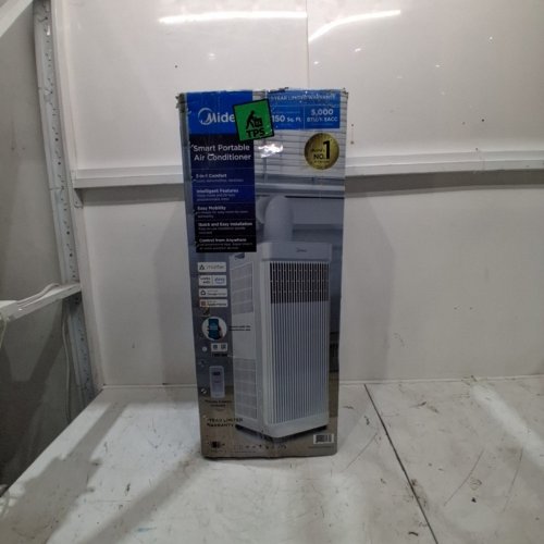 MIDEA PORTABLE AIR CONDITIONER WITH WHEELS - 115V - 350SQ.FT - WHITE (MODEL: MAP05R1CWWA) image 9