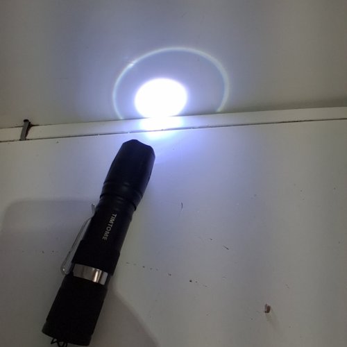 2PK TIMTOME ULTRA BRIGHT ZOOMABLE LED FLASHLIGHT - 5 MODES - 1000LM (MODEL: XML-T6) image 2