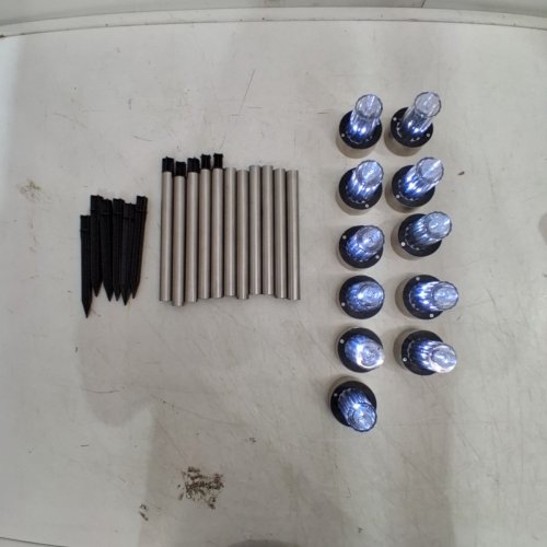 11PK LED SOLAR GARDEN PATHWAY LIGHTS - 10 HOURS LONG - COOL WHITE image 3