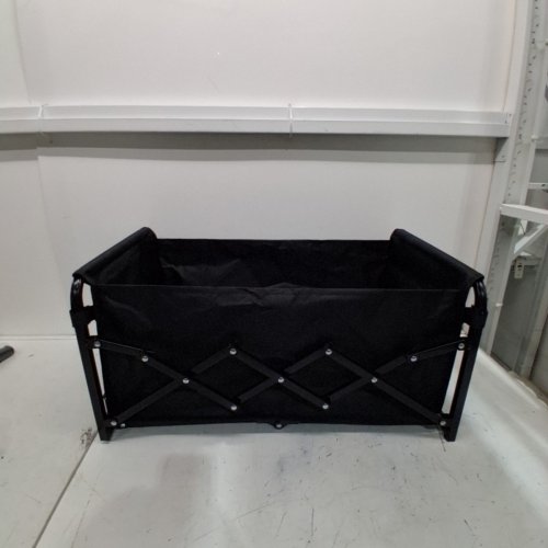 COLLAPSIBLE FOLDING WAGON UTILITY OUTDOOR BEACH CART WITH ALL-TERRAIN WHEELS AND ADJUSTABLE HANDLE - BLACK image 2