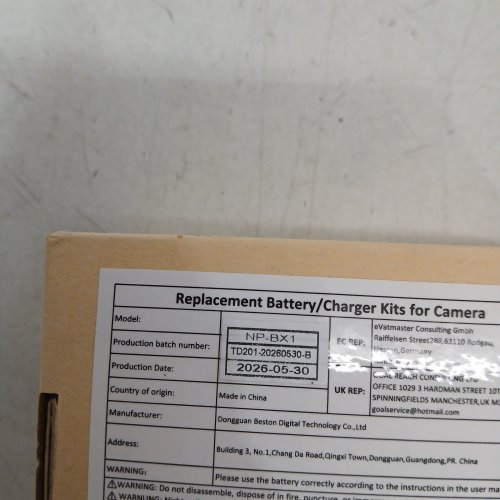 3PC ENEGON REPLACEMENT CAMERA BATTERY/CHARGER KIT FOR SELECT SONY CAMERAS (MODEL: NP-BX1) image 3