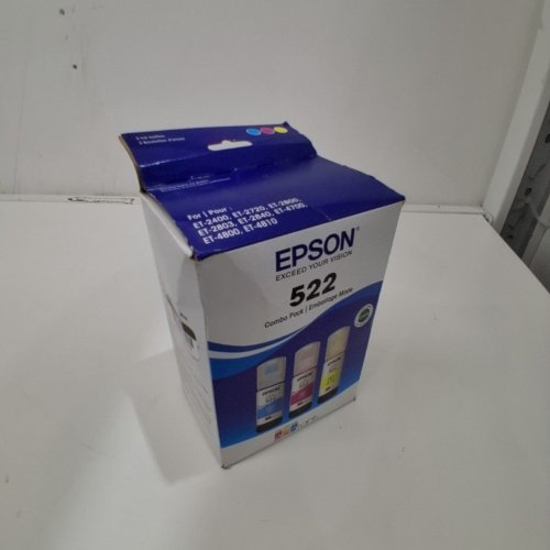 3PC EPSON 522 COMBO PACK INK REFILL BOTTLES FOR SELECT ECOTANK PRINTERS - 65ML EACH - CYAN, MAGENTA, YELLOW (MODEL: T522520-S/CP) image 2