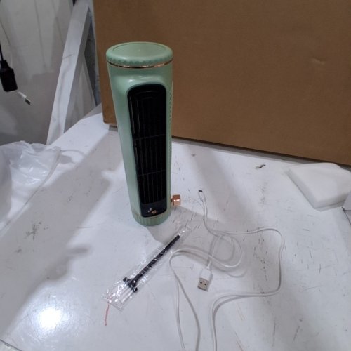 TUBULAR DESKTOP TOWER FAN - 5 V - 3.5W - MINT GREEN (MODEL: E2) image 4