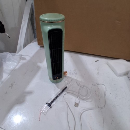 TUBULAR DESKTOP TOWER FAN - 5 V - 3.5W - MINT GREEN (MODEL: E2) image 5