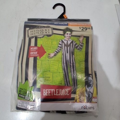 BOYS RUBIES BEETLEJUICE COSTUME - MEDIUM (8-10) - WHITE/BLACK (STYLE: 1001534) image 2