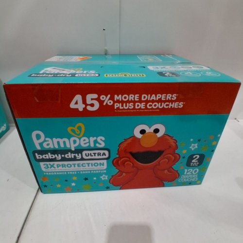 120PK PAMPERS BABY DRY ULTRA DISPOSABLE BABY DIAPERS - SIZE 2 image 3