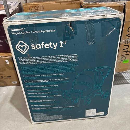 SAFETY 1ST SUMMIT WAGON STROLLER - 120LBS MAX - HIGHSTREET - MODEL:01241CHAY image 4