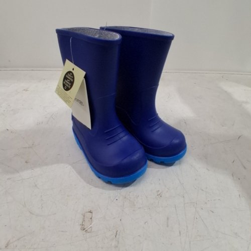 BOY'S GEORGE TODDLER RAIN BOOTS - 6 - BLUE (STYLE: 77SPLASHY23) image 3