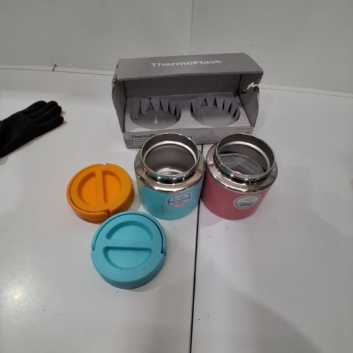 2PK THERMOFLASK DOUBLE WALL INSULATED FOOD JAR - 20OZ - MULTICOLOUR image 2