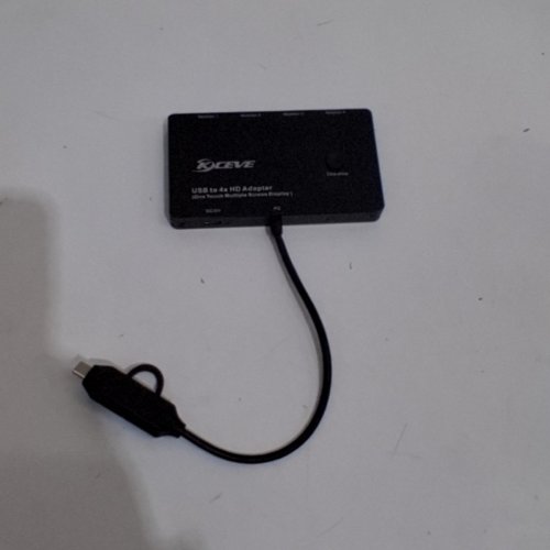 KCEVE USB TO 4XHD ADAPTER - 1080P@60HZ - USB-A & USB-C INPUT - BLACK (MODEL: MSTH14) image 4
