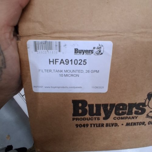 BUYERS TANK-MOUNTED FILTER - 26 GPM, 10 MICRON (MODEL: HFA91025) image 2