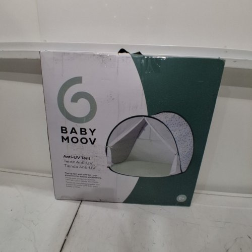 BABY MOOV COLLAPSIBLE FOLDABLE ANTI-UV TENT WITH VELCRO DOOR AND CARRY BAG - 36" X 34" X 39" - UPF 50+ - GREEN & WHITE image 4
