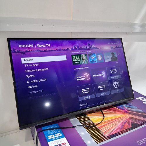 PHILIPS 7600 SERIES FULL HD QLED ROKU TV - 32" - BLACK - (MODEL: 32PQF7676/F6) image 3