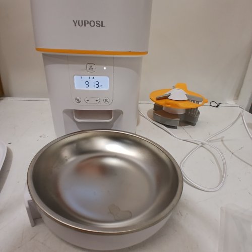 YUPOSL AUTOMATIC PET FEEDER - 4L - WHITE (MODEL: YPF01) image 2