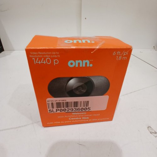 ONN 1440P SWIVEL HEAD WEBCAM - 6FT - BLACK image 3