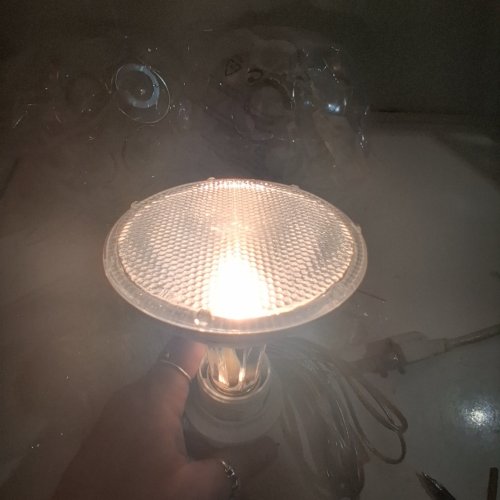 2PK ROUND CRYSTAL PLUG-IN PENDANT LIGHTS - 8"D - SILVER image 2