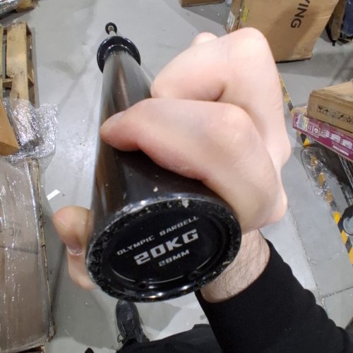 OLYMPIC METAL BARBELL - 44LBS - BLACK image 4