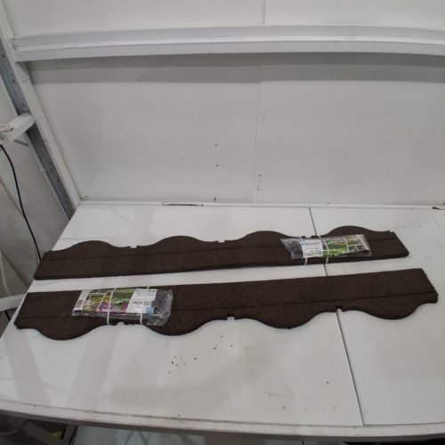 2PK EZ BORDER WEATHER AND FROST RESISTANT DURABLE GARDEN EDGING BORDER - 6" X 48" - BROWN (MODEL: MT5001699) image 2