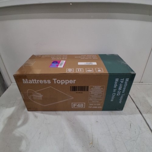 MEMORY FOAM MATTRESS TOPPER - 2" - QUEEN - BLUE (MODEL: TP-HM-2Q) image 4
