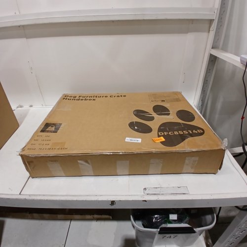 HZUANERI WOODEN DOG CAGE CRATE - FOR SMALL DOGS - 19.3" X 26.8" X 22" - WHITE BROWN (MODEL: DFC85514B) image 5