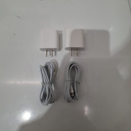 2PK 20W CHARGER FOR APPLE IPHONE AND IPAD - USB-C TO LIGHTNING - 3FT - WHITE (MODEL: A2350) image 2