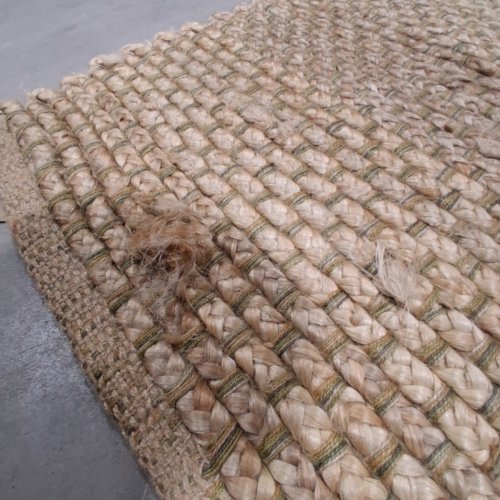 THRESHOLD ANNANDALE HANDWOVEN JUTE FLAT PILE SOLID RUNNER RUG- 2FT 4" X 7FT - NATURAL (MODEL: 066011839) image 4