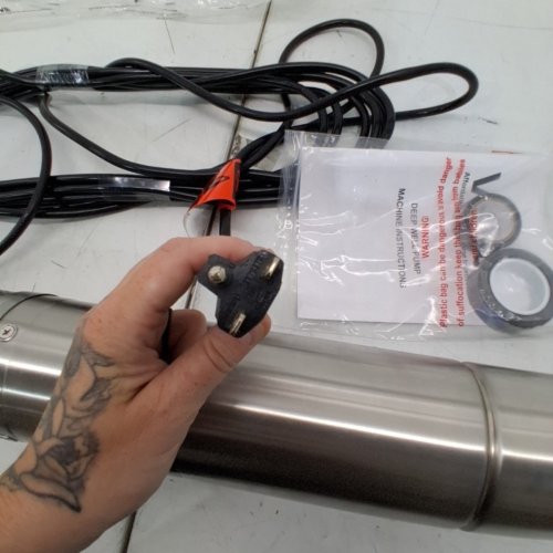 *EUROPEAN PLUG* DEEP WELL SUBMERSIBLE PUMP WITH 32.81FT CORD EXTERNAL CONTROL BOX, STAINLESS STEEL WATER PUMP - 1 HP OUTPUT POWER, 230V, 31.7 GPM FLOW 207FT HEAD - STAINLESS STEEL (MODEL: ‎4SSM5/6-2) image 4