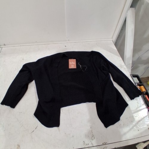 WOMAN'S IYLA 3/4-SLEEVE KNIT ELBOW SHRUG - MEDIUM - BLACK (STYLE: CA51122) image 2