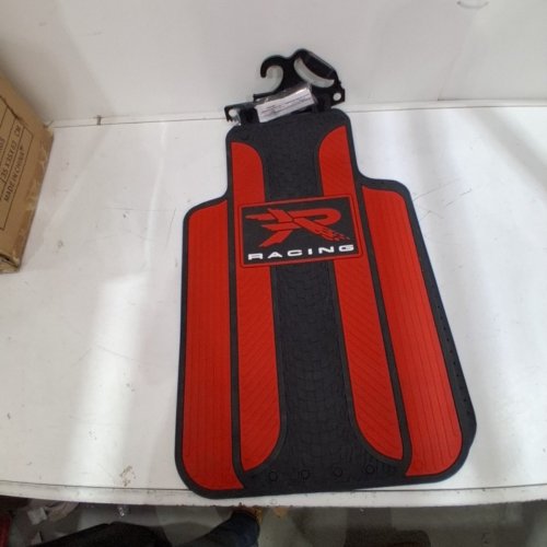 2PK PLASTICOLOR FLOOR MAT R RACING VELOCITY RED - RED / BLACK - (MODEL: 001727R04) image 2