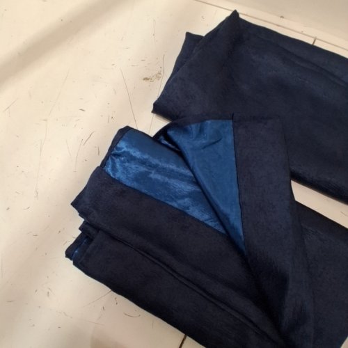 (4 PANEL) MAINSTAYS CURTAINS BLACKOUT CURTAINS - 28" X 63" - NAVY (MODEL: CA51122) image 3