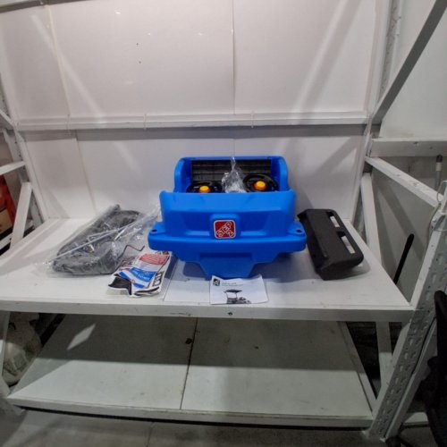 STEP2 TWO SEATER SIDE-BY-SIDE PUSH AROUND SUV FOR KIDS - 50LBS CAP PER CHILD - 25" X 35" X 41" - BLUE (MODEL:483399) image 2