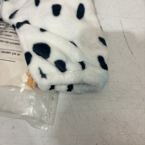 SPOOKTACULAR CREATIONS DALMATIAN HOODED JUMPSUIT - 6-12MONTHS - WHITE AND BLACK image 3
