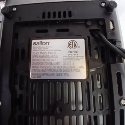 SALTON 2-SLICE TOUCHSCREEN TOASTER - 900W - GREY - (MODEL:ET2151) image 5