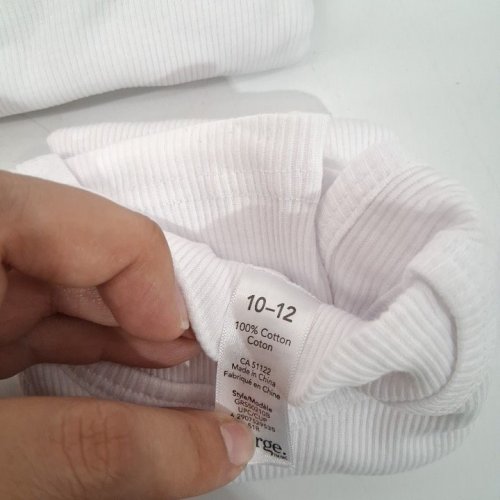 2PK BOY'S GEORGE RIBBED TANK TOPS - 10-12 - WHITE image 3