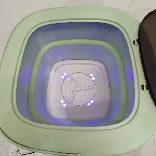 FOLDABLE WASHING MACHINE WITH 3 MODES - 8L CAPACITY - GREEN - (MODEL:MLSC-01) image 2