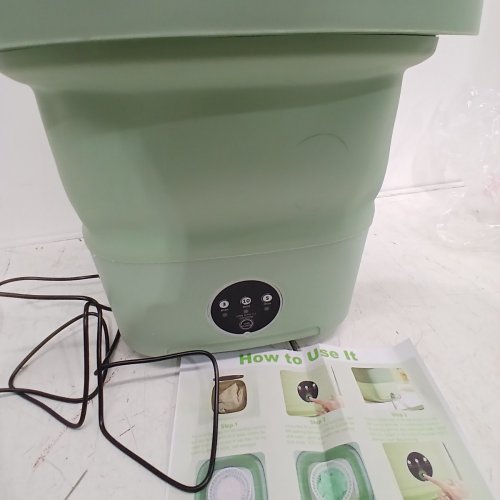 FOLDABLE WASHING MACHINE WITH 3 MODES - 8L CAPACITY - GREEN - (MODEL:MLSC-01) image 6